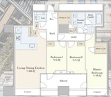 三田ガーデンヒルズ NORTH HILL 12階 間取り図