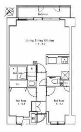 パークフロント中野新井薬師 14階 間取り図