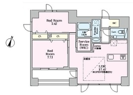 SELENE御殿山 603 間取り図