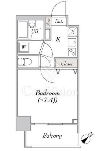 オープンレジデンシア大崎 603 間取り図