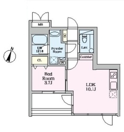 SELENE御殿山 502 間取り図