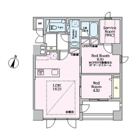 SELENE御殿山 301 間取り図