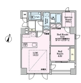 SELENE御殿山 401 間取り図