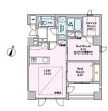 SELENE御殿山 501 間取り図