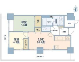 イーストコア曳舟一番館 2階 間取り図