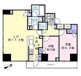 東京ベイシティタワー 19階 間取り図