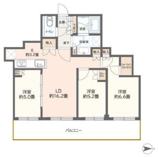 アトラスブランズタワー三河島 13階 間取り図