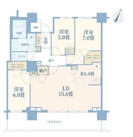 リーフィアタワー海老名アクロスコート 30階 間取り図