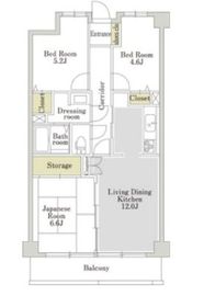 アーバンパーク常盤台公園 D301 間取り図