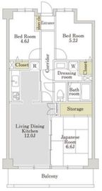 アーバンパーク常盤台公園 D304 間取り図