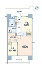 クレヴィア茗荷谷文京の杜 7階 間取り図