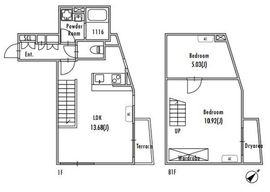 GRAN PASEO 池尻大橋 (グランパセオ池尻大橋) 104 間取り図