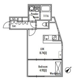 GRAN PASEO 池尻大橋 (グランパセオ池尻大橋) 204 間取り図