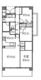 アソシエール溝の口 1階 間取り図