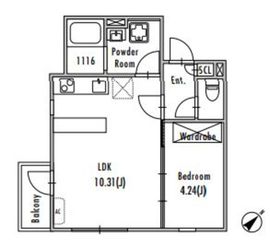 GRAN PASEO 池尻大橋 (グランパセオ池尻大橋) 201 間取り図