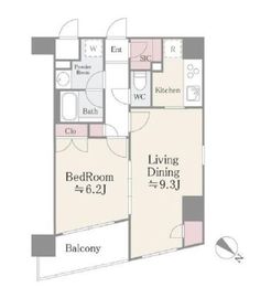 ステラメゾン茗荷谷 1001 間取り図
