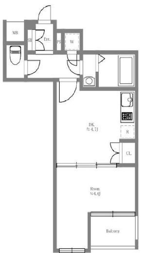 ビバリーホームズ目黒鷹番 1階 間取り図