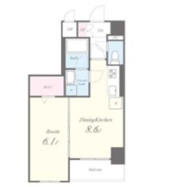 ヒューゲル本郷 502 間取り図