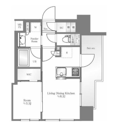 グローベル横濱大通り公園南 5階 間取り図