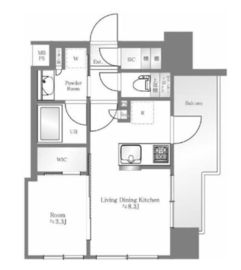 グローベル横濱大通り公園南 5階 間取り図