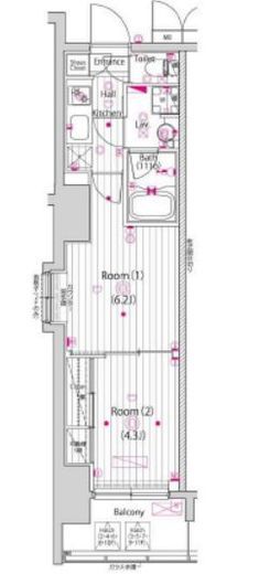 ガーラ横濱関内グランドステージ 3階 間取り図