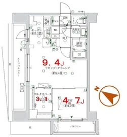K-COURT押上 501 間取り図
