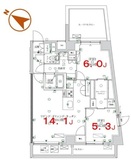 K-COURT押上 603 間取り図