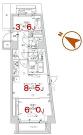 K-COURT押上 504 間取り図