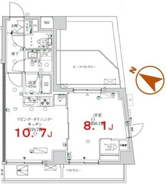 K-COURT押上 702 間取り図