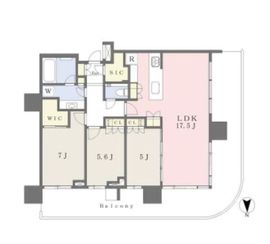 HARUMI FLAG SKYDUO SUN VILLAGE (晴海フラッグ スカイデュオ サンヴィレッジ) 47階 間取り図