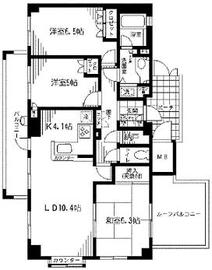 豊洲ガーデンハウス 1階 間取り図