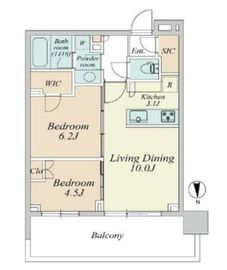 HARUMI FLAG SKYDUO PARK VILLAGE (晴海フラッグ スカイデュオ パークヴィレッジ) 20階 間取り図