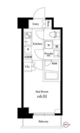 ハーモニーレジデンス武蔵小杉#002 1階 間取り図