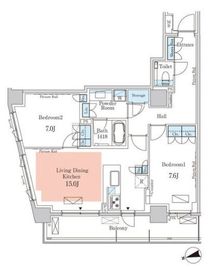 パークアクシス元麻布 303 間取り図