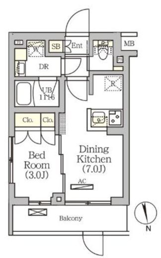 ARKMARK南品川 (アークマーク南品川) 208 間取り図