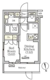 ARKMARK南品川 (アークマーク南品川) 208 間取り図