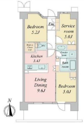 トラープランド蒼麗館 610 間取り図