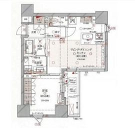 グリーンパーク新富町 3階 間取り図