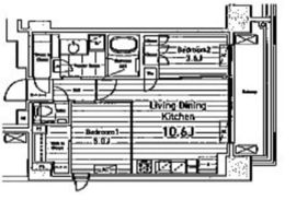 ASPRIME八丁堀 (アスプライム八丁堀) 1004 間取り図
