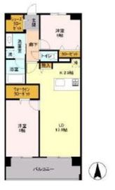 ロイヤルパークス梅島 415 間取り図