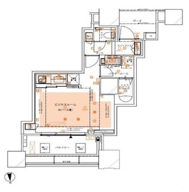 ドゥ・トゥール 46階 間取り図