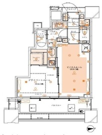 ドゥ・トゥール 44階 間取り図