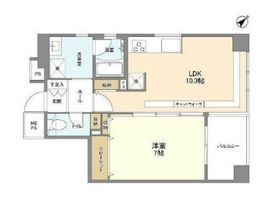 ルクレ日本橋蛎殻町 2階 間取り図