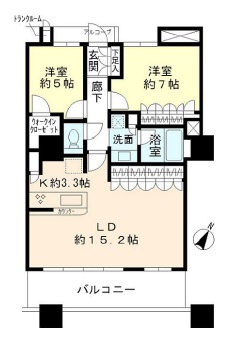 ブリリアマーレ有明 8階 間取り図