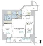 ブリリアイスト浅草 304 間取り図