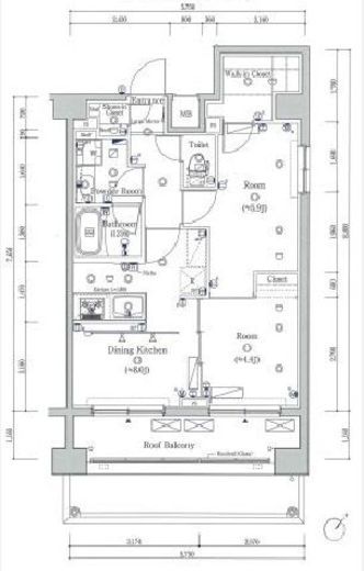 スカイコートヴィスタ隅田公園 6階 間取り図