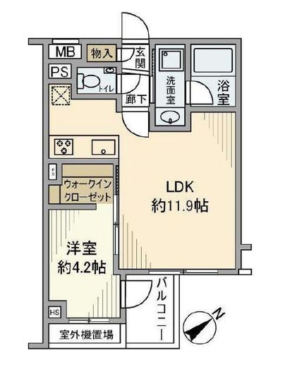 オープンレジデンシア西荻窪 3階 間取り図
