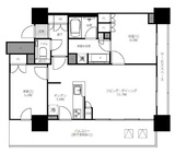 プラウドタワー東池袋 7階 間取り図