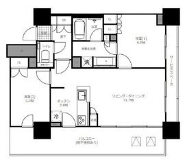 プラウドタワー東池袋 7階 間取り図