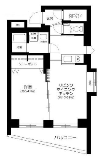 PROSPECT KAGURAZAKA (プロスペクト神楽坂) 201 間取り図
